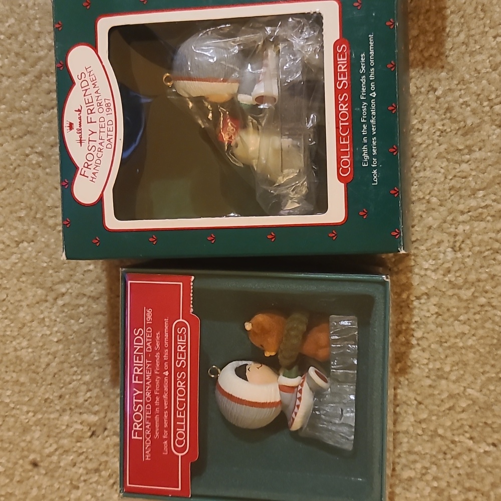 Hallmark set-12 frosty friends Ornaments from 1986-1997